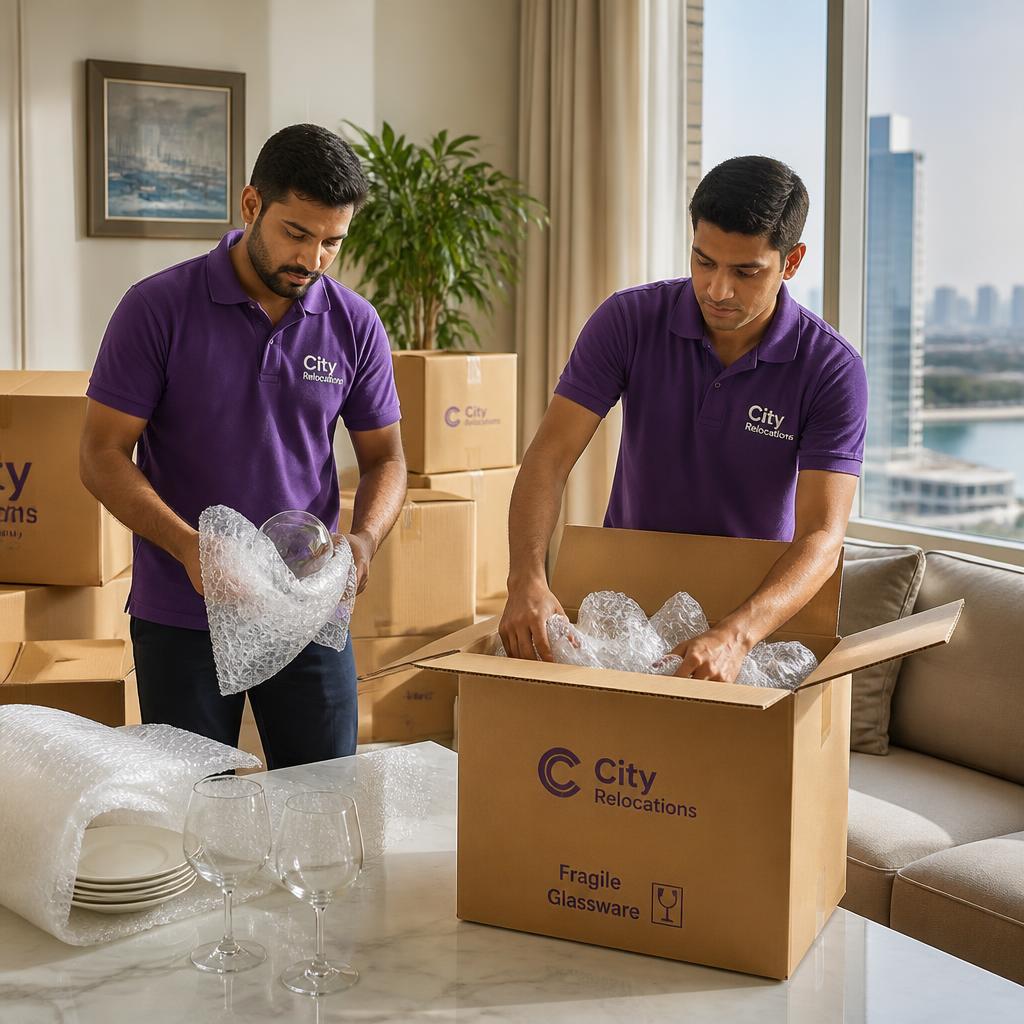 Dream Packers and Movers crew packed & labelled during a move in Mumbai